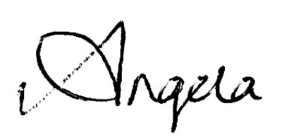 Angela (firstname only signature)