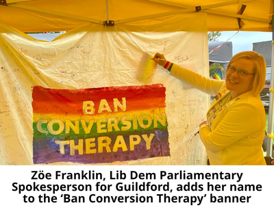 ZF adding name to Ban Conversion Therapy banner