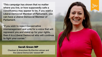 Sarah Green MP Quote