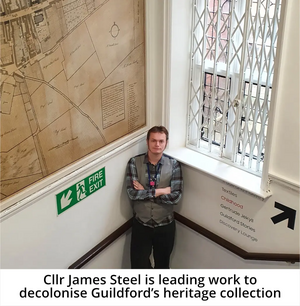 Cllr James Steel at Guildford Museum