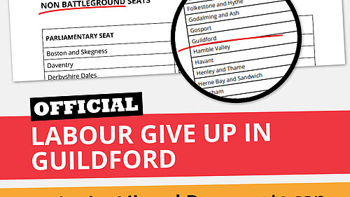 Labour Give Up on Guildford Graphic