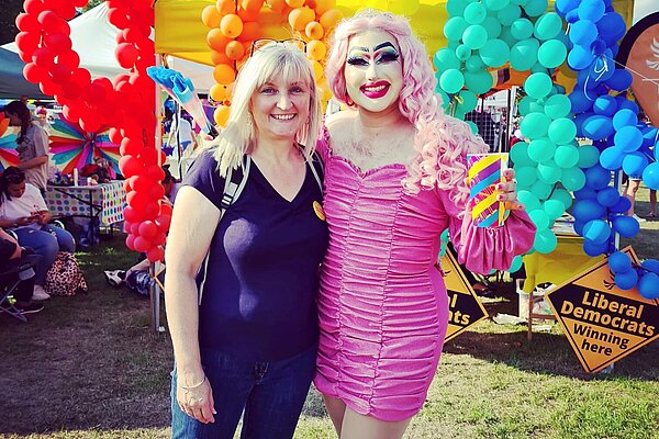 Julia McShane at Pride in Surrey 2022